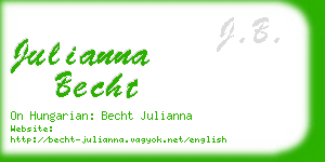 julianna becht business card